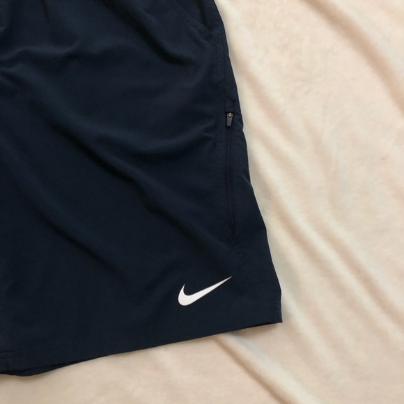 Navy blue athletic Nike shorts - Picture 2 of 2
